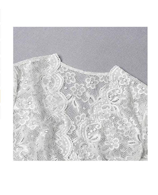 Lace High Waist Bra and Panty Set – White