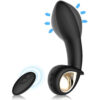 Silicone Rechargeable Auto Inflatable Wireless Vibrator Black