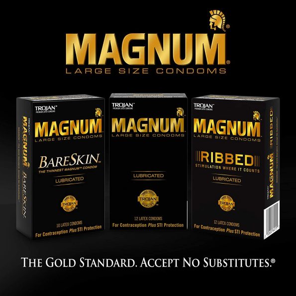 Trojan Magnum XL Large Size Lubricated Condoms 12 Count5