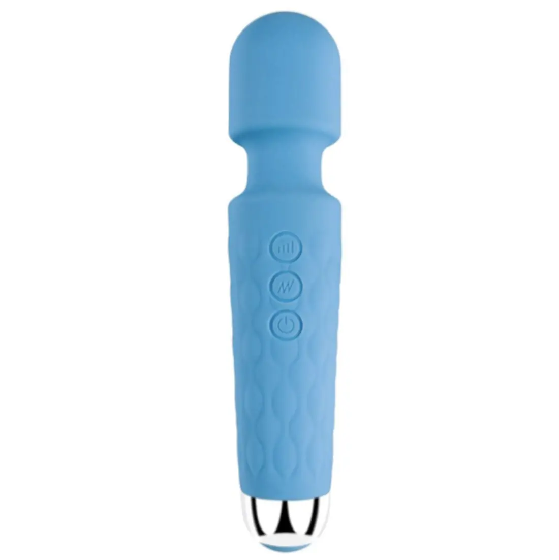 Therapeutic Frequency Wireless Wand Massager Light Blue