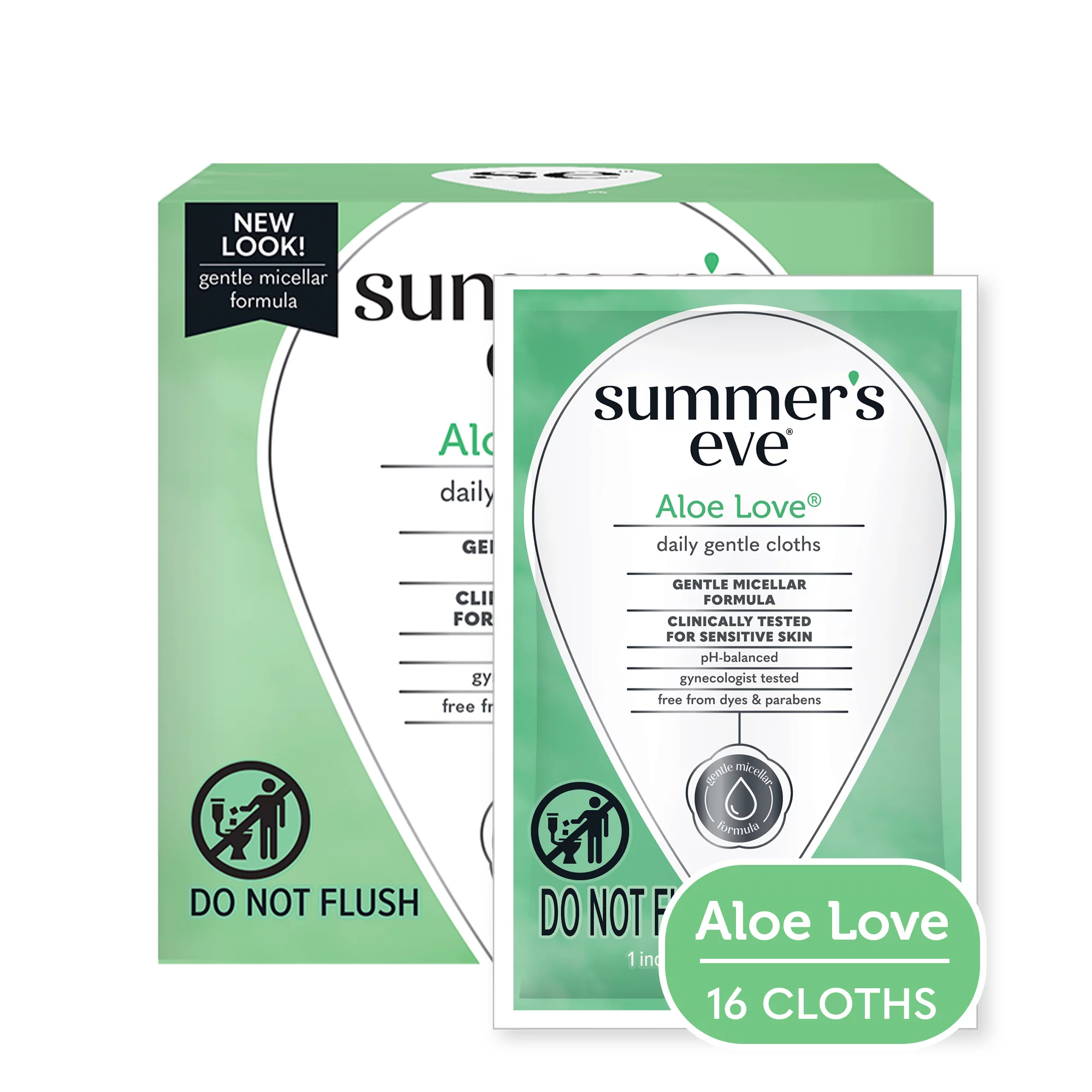 Summers Eve Blissful Escape Daily Refreshing Feminine Wipes pH balanced count Aloe Love