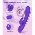Rechargeable G Spot Bunny Ear Vibrator Vibrations Purple