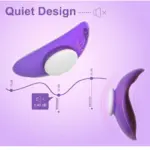 Mini Butterfly Wearable Panty Vibrator Purple