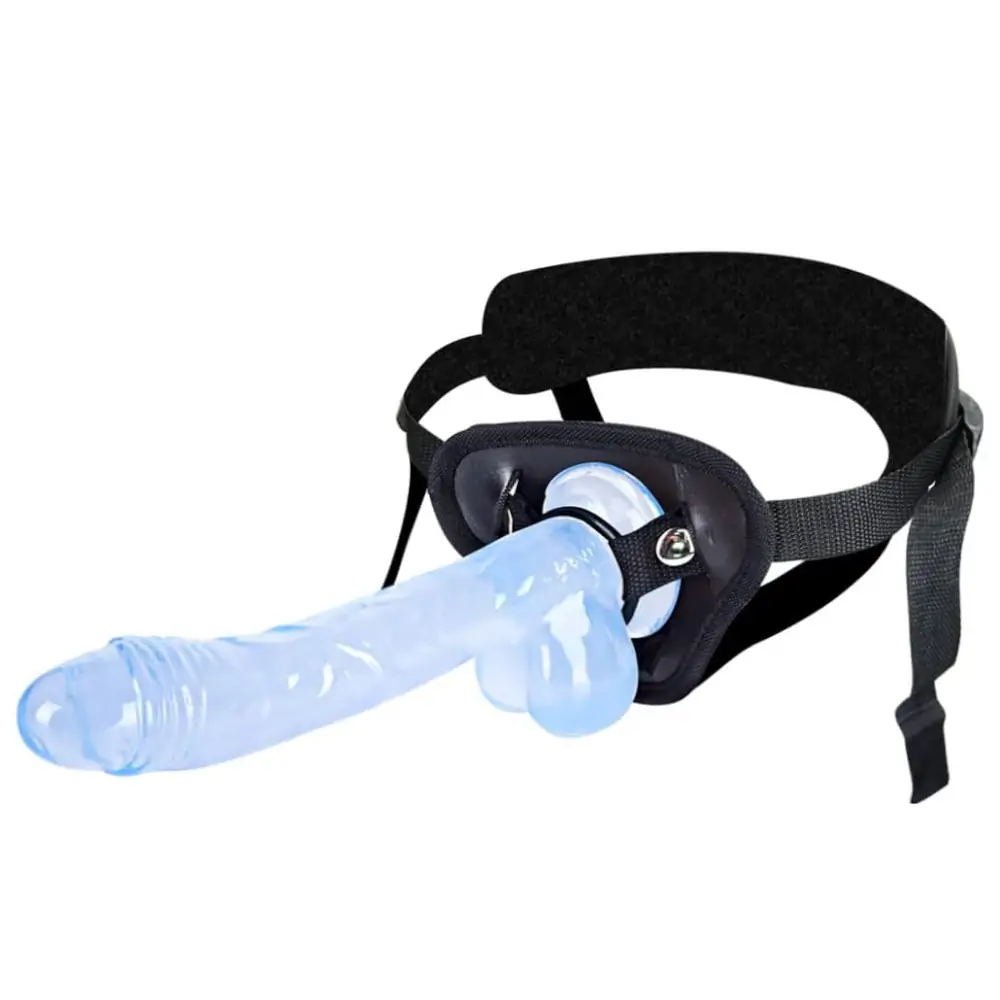 Strap on Harness Set with Inch Jelly Dildo Bracing Harness Clear