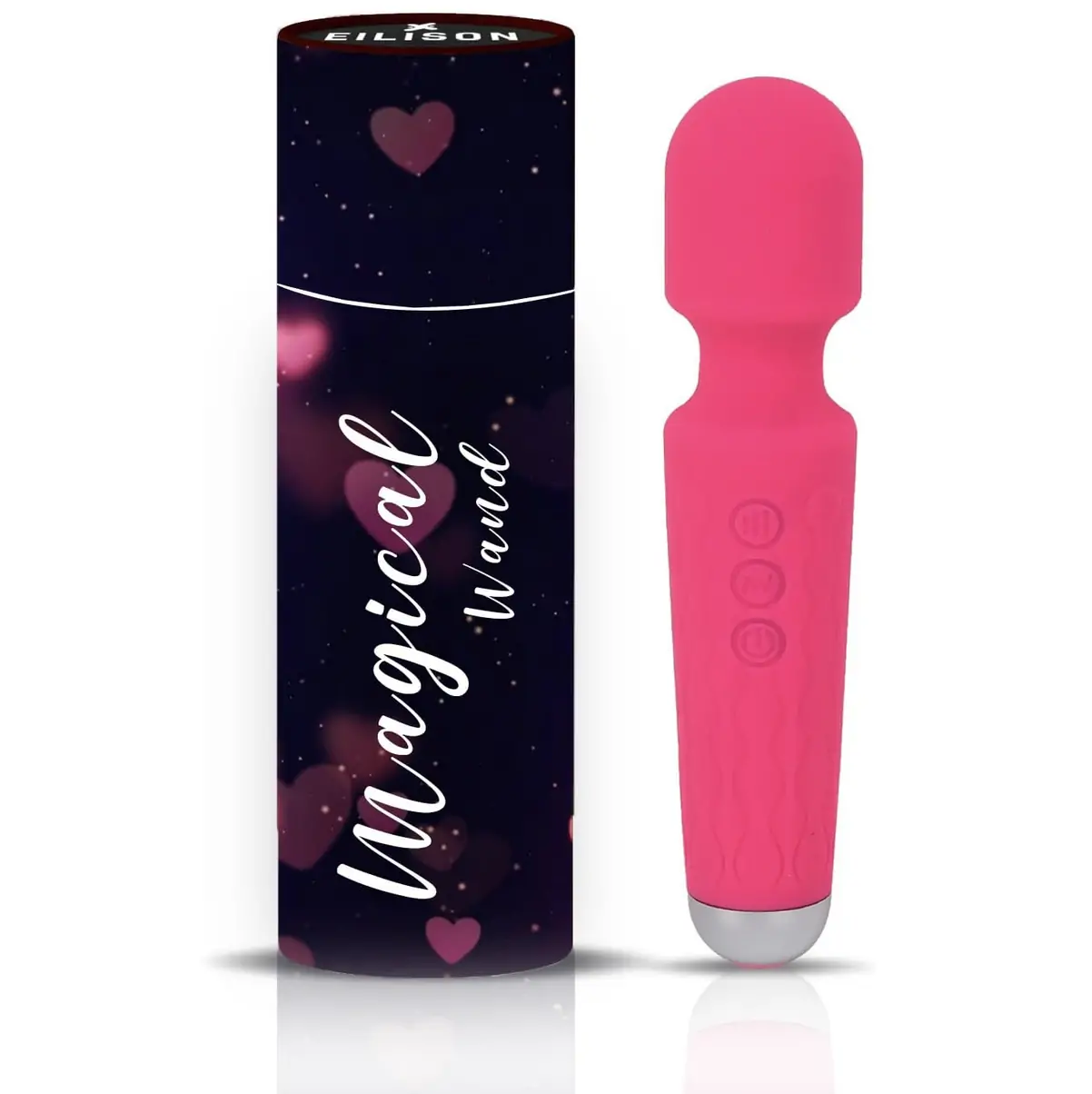 Handheld Rechargeable Massager with Vibration Modes Speeds Pink