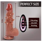 Fantasy Series Strap On Set Thick Thrusting and Vibrating Monster Dildo With Thorns Inches Flesh Only Remote