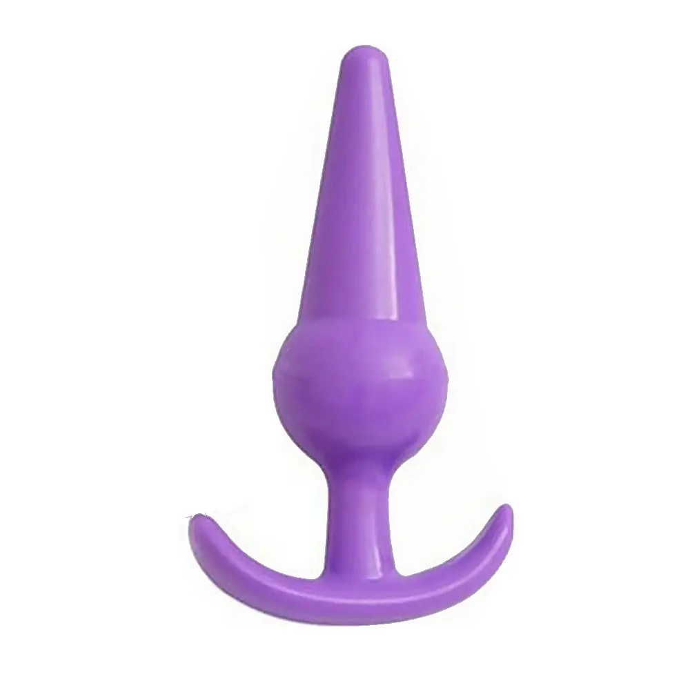 Silicone Anal Plug Spear Inch Purple